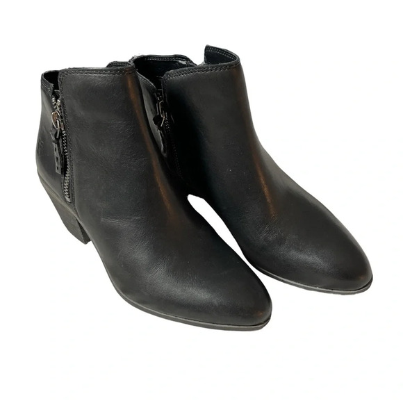 FRYE Judith Black Leather Ankle Bootie short Boots size 6.5 - Picture 4 of 10